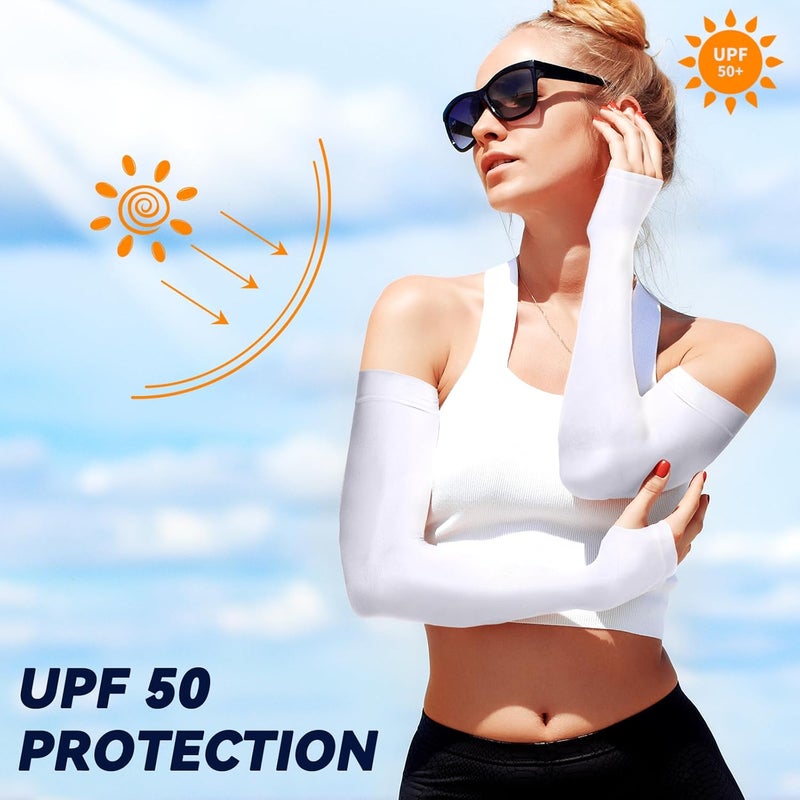 Outivity Arm Sleeves for Men Women Upf 50 Compression Arm Sleeve for UV Blocking Protection - Image 2